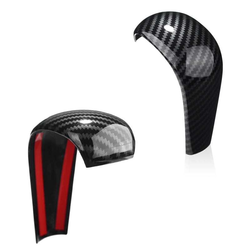 ANFOKAS Compatible with Mazda 3 CX-30 CX-50 Accessories Sporty Car Gears Gear Panel Gear Shift Knob Cover Trim Cap Interior Decoration Sticker -Carbon Fiber Style - Image 5